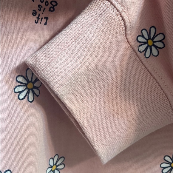 Life Is Good Pink Floral Women's Hoodie - Picture 6 of 9